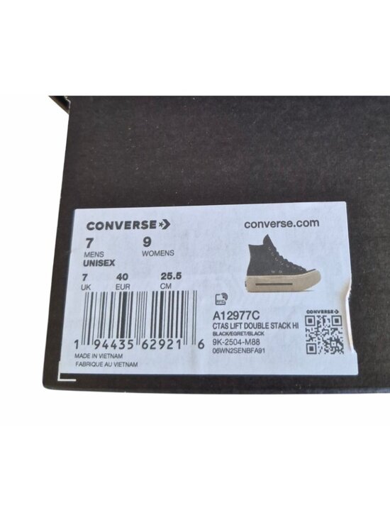 ⭐Converse Lift Double Stack Platform 7 Men\'s Shoes Sneaker Leather Black A12977C main image 4